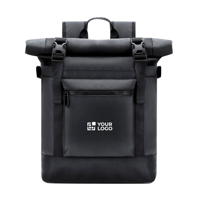 Mochila enrolável para portátil com manga para trolley 15