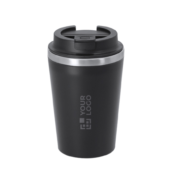 Copo térmico para levar de aço inoxidável com tampa hermética 350 ml
