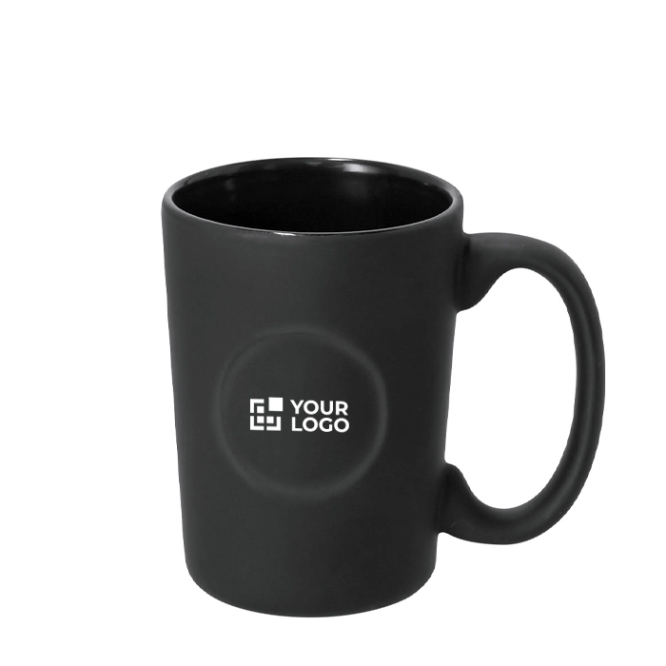 Caneca de cerâmica com acabamento mate e marcação brilhante 400 ml