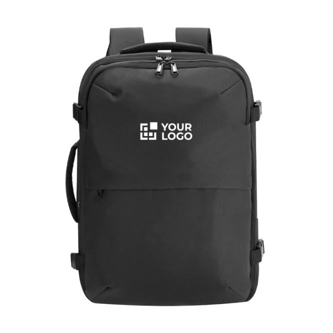 Mochila de couro sintético, bomba de vácuo e compartimento extensível