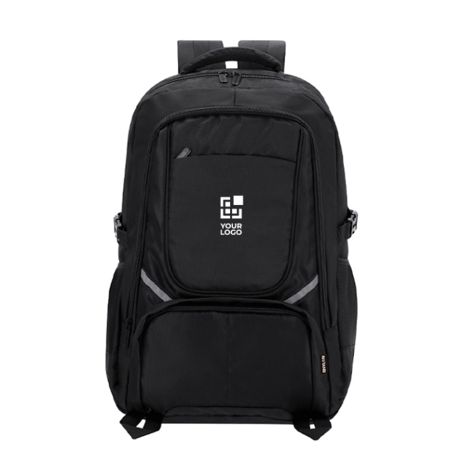 Mochila de nylon reciclado 420D com bolso para portátil 15