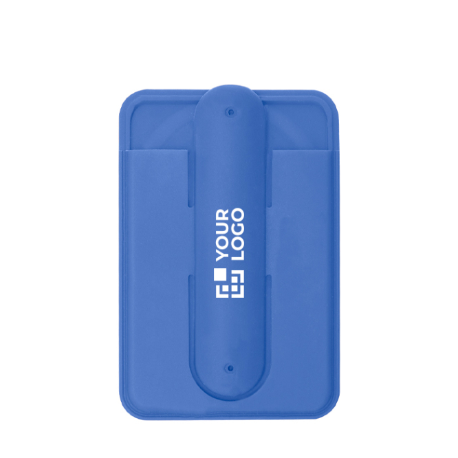 Porta-cartões de silicone, suporte para telemóvel com pontas dobráveis