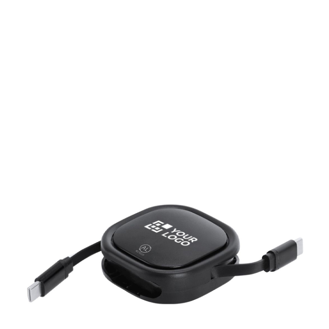 Cabo carregamento USB-C extensível em material reciclado até 120cm 60W
