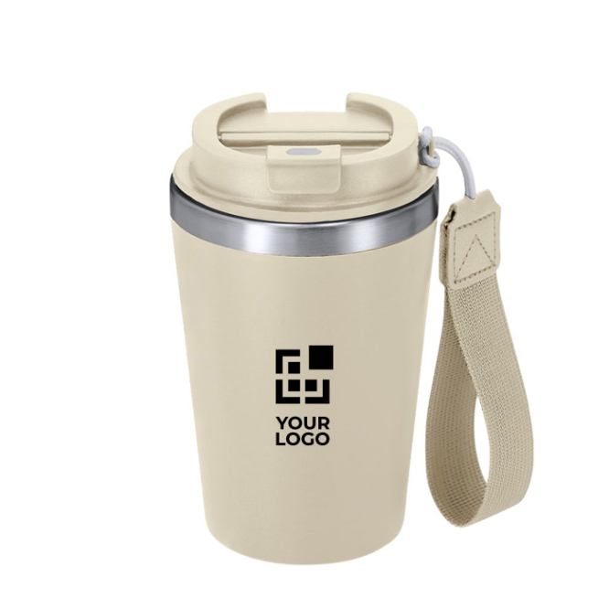 Copo térmico reciclado com fecho hermético e pega 350ml