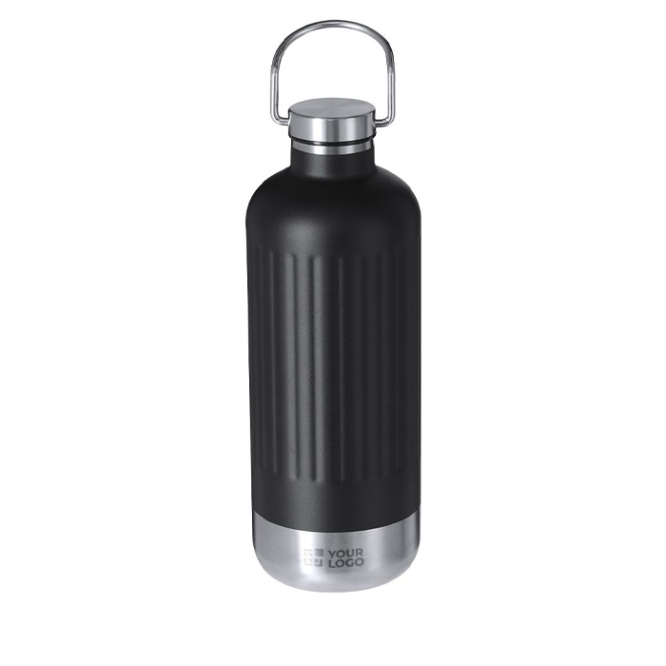 Garrafa térmica aço inoxidável reciclado tampa hermética e pega 800ml