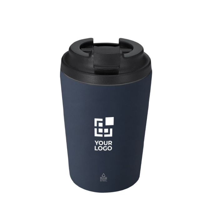 Copo térmico em aço inoxidável reciclado com fecho hermético 350ml