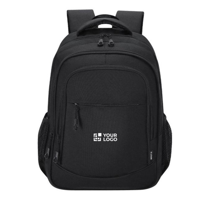 Mochila para portátil em RPET com 3 compartimentos com fecho 15''