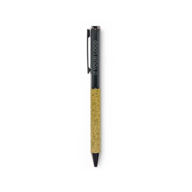 Caneta giratória feita de materiais reciclados, tinta azul