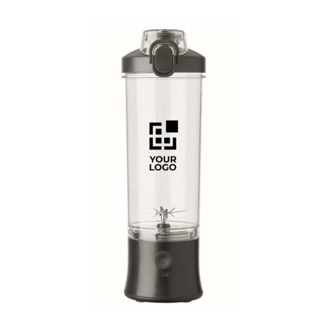 Liquidificadora portátil e recarregável com tampa de bocal 600 ml