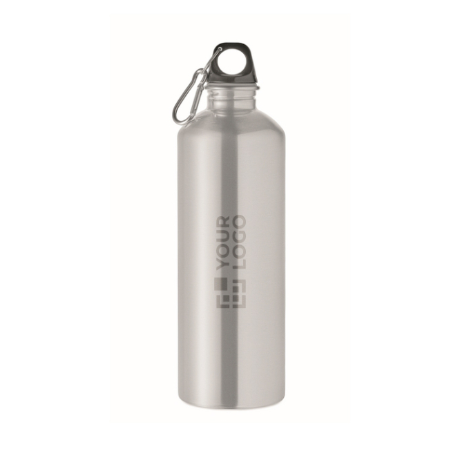 Garrafa de aço inoxidável reciclado com mosquetão 1 L