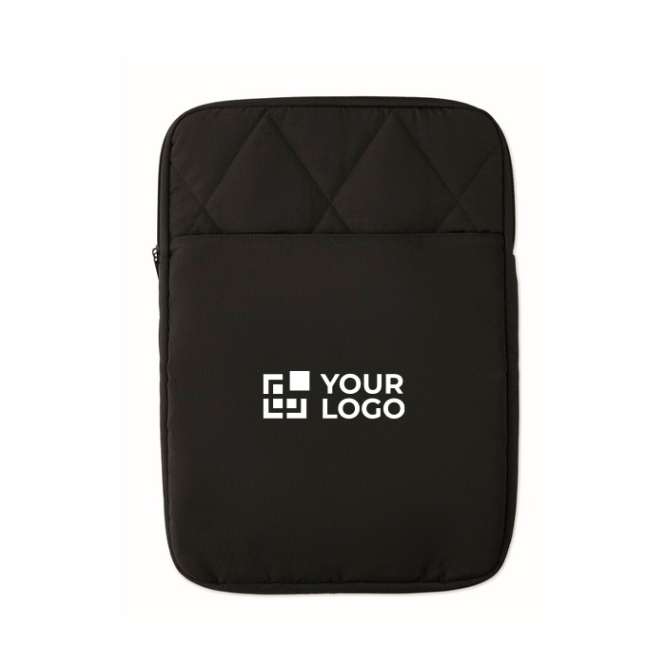Capa para portátil em nylon acolchoado com bolso frontal 15''