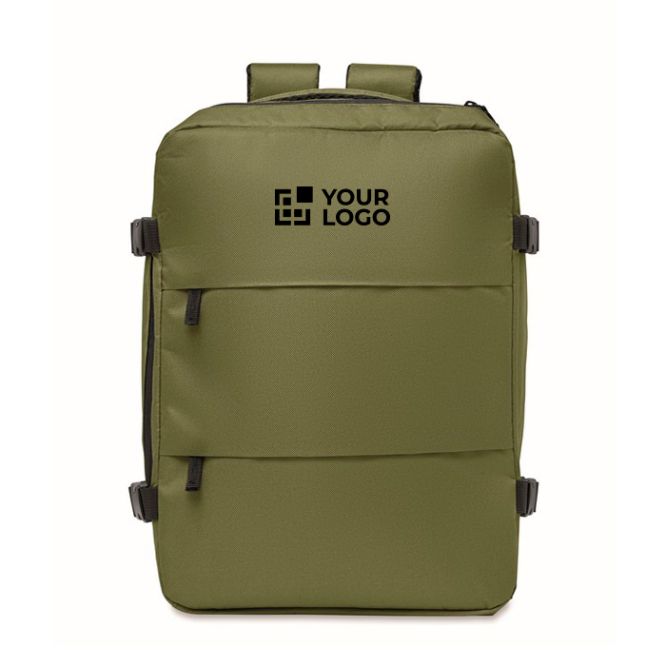 Mochila de cabine extensível em RPET 600D com vários bolsos 20 L