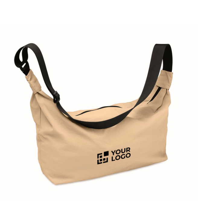 Bolsa a tiracolo urbana em nylon repelente à água com alça ajustável