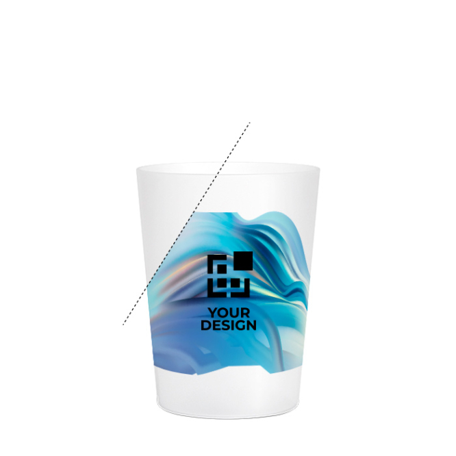 Copo reutilizável e reciclável de plástico versão mini 220 ml