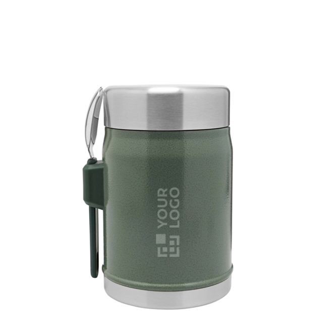 Recipiente de comida com talheres e tampa isolante com válvula 400 ml