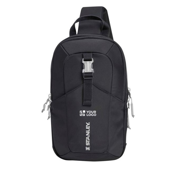 Mala a tiracolo urbana com bolsos e alça acolchoada 9L