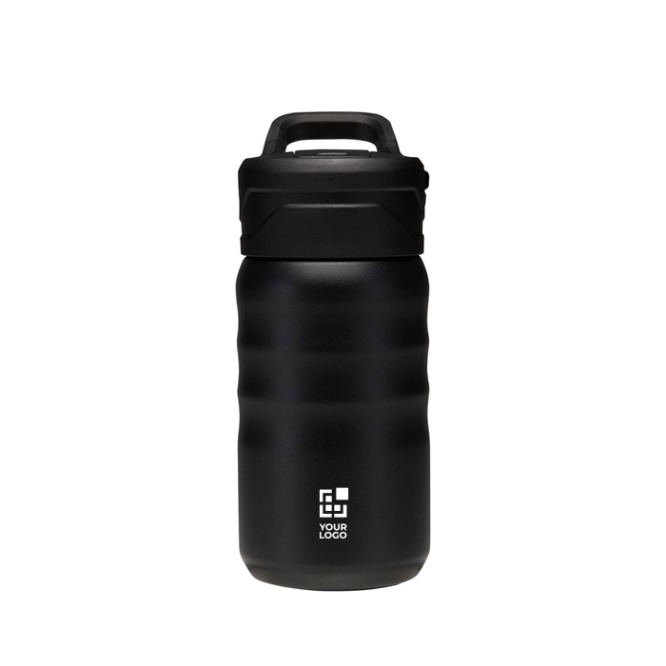 Garrafa desportiva 350ml com palhinha rebatível à prova de fugas