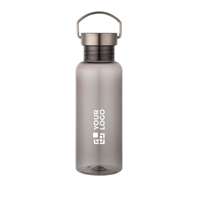 Garrafa de água com tampa de rosca e pega em aço inoxidável 600ml