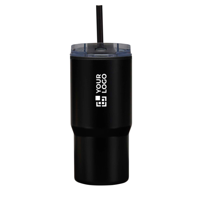 Copo térmico de parede dupla com tampa anti-derrame 540ml