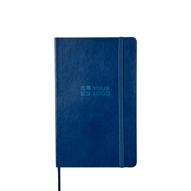 Caderno Moleskine Classic com nota ''em caso de perda'' pautado