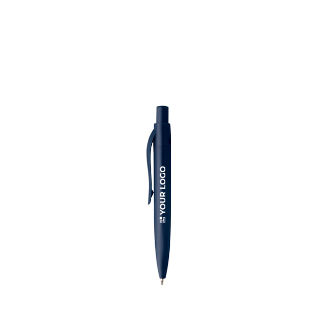 Mini caneta em plástico reciclado RCS com tinta azul