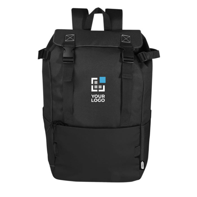 Mochila de poliéster reciclado 900D de grande capacidade com alças