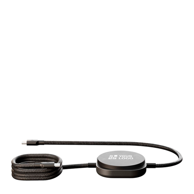 Cabo de carregamento USB-C 2 em 1 com base sem fios Zens