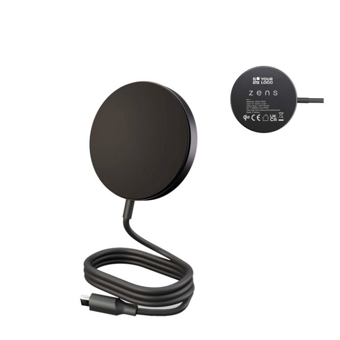 Carregador magnético de secretária com USB-C e potência de 15 W Zens
