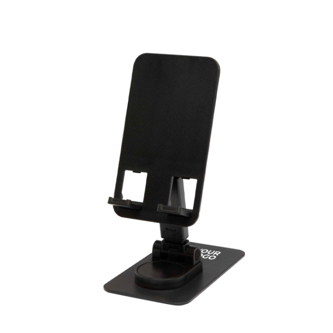 Suporte dobrável para telemóvel com apoio de metal e fixador de ângulo