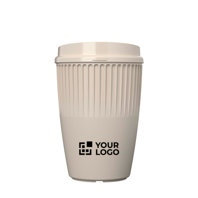Copo reutilizável em plástico reciclado de parede simples 350 ml