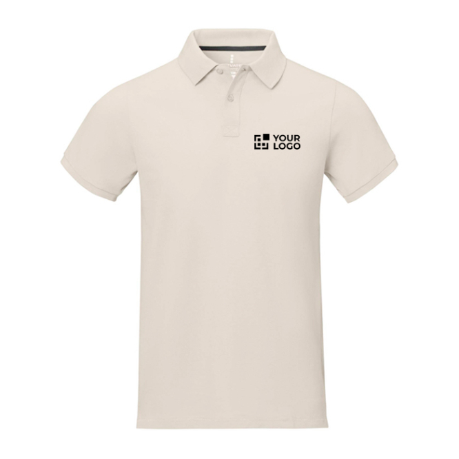 Polo de manga curta, algodão piqué, homem 200 g/m2 Elevate Life 