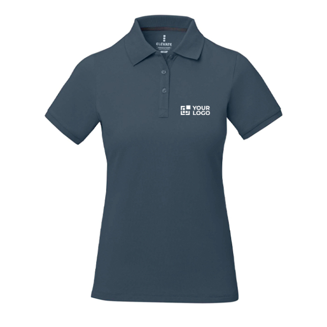 Polo manga curta algodão piqué para mulher 200 g/m2 Elevate Life 