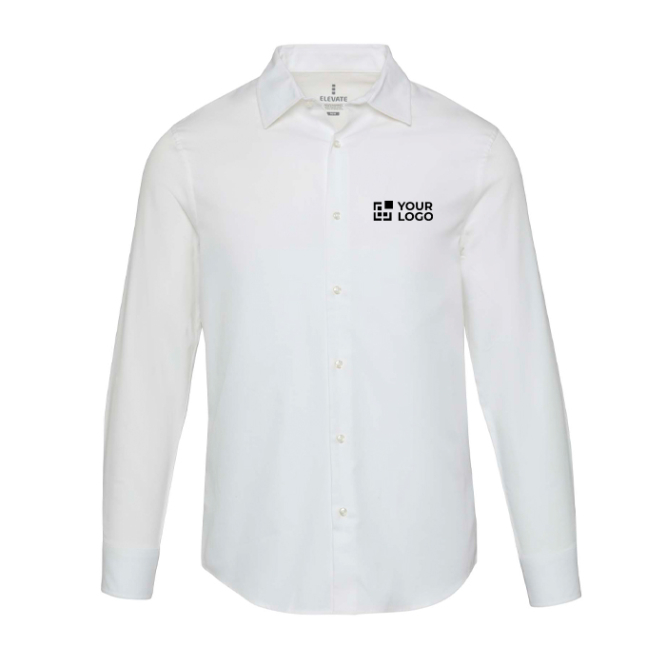 Camisa de algodão de sarja, manga comprida homem 185 g/m2 Elevate