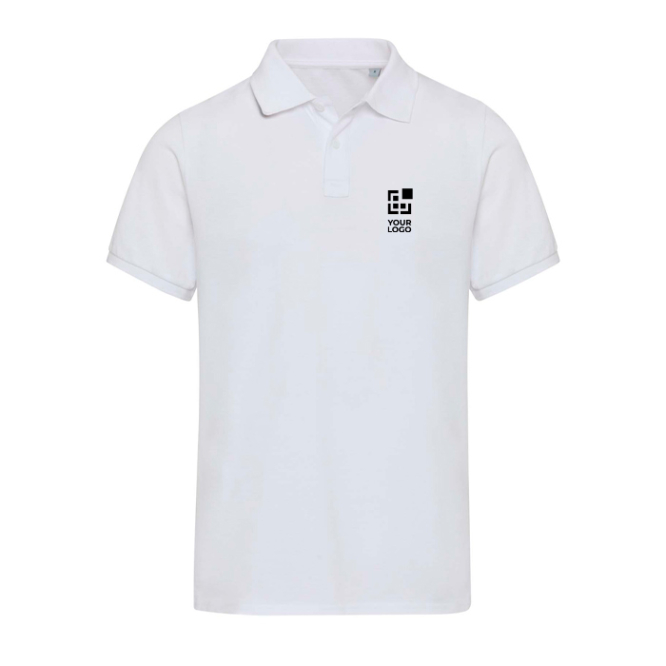 Polo unissexo de manga curta em algodão misto 220 g/m² Elevate