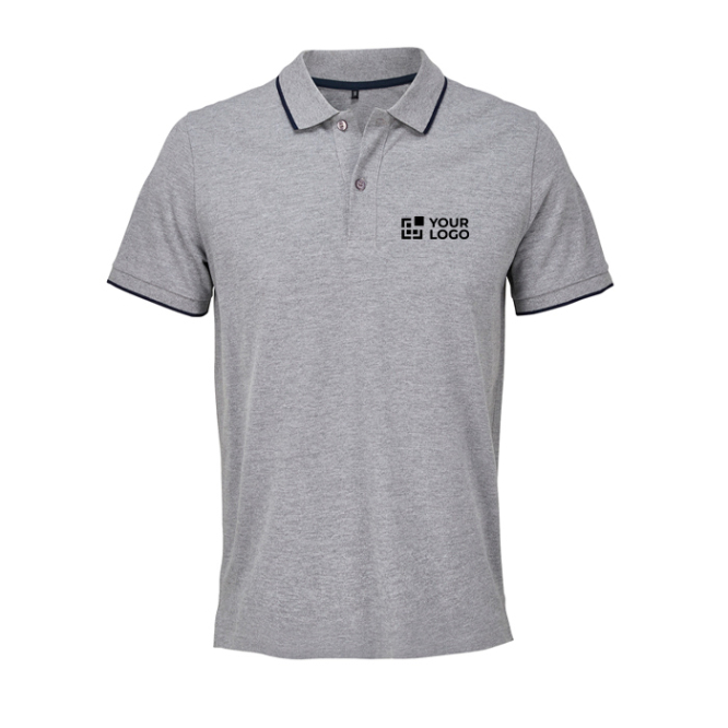 Polo unissexo de algodão com risca em contraste 200g/m² SOL'S PALERMO