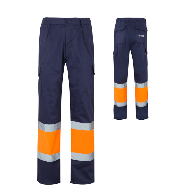 Calças de trabalho de sarja de poliéster e algodão 210 g/m2 Velilla 