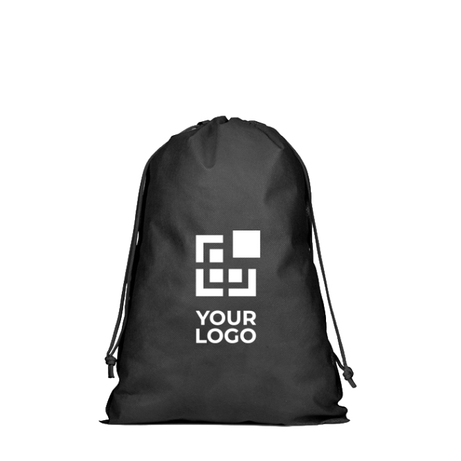 Mochila de cordões grande em TNT com fecho termosselado 60 g/m²