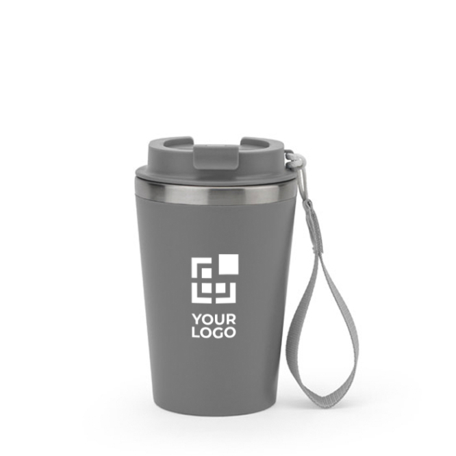 Copo de viagem em aço reciclado com isolamento a vácuo 460ml