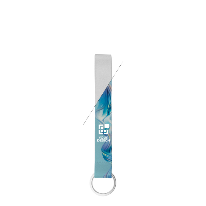 Cordão curto de poliéster para sublimação com argola 2 x 1,5 cm