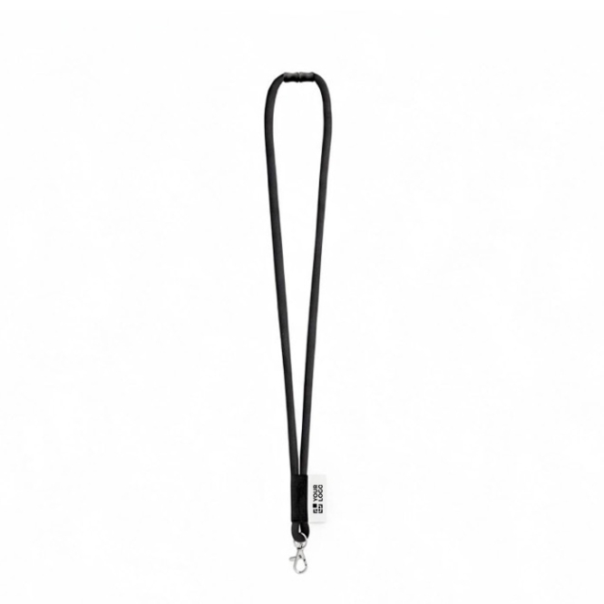 Lanyard tubular liso em poliamida para sublimação fabricado na Europa