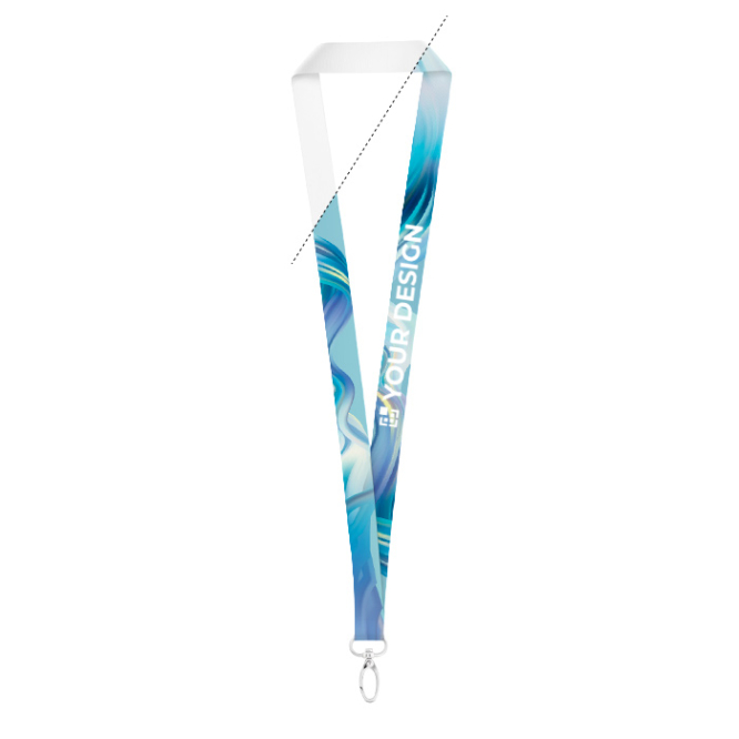 Lanyard de poliéster para sublimação com mosquetão oval