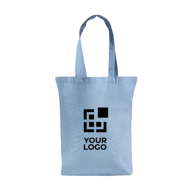 Saco de algodão reciclado e plástico reciclado com fole 140 g/m2