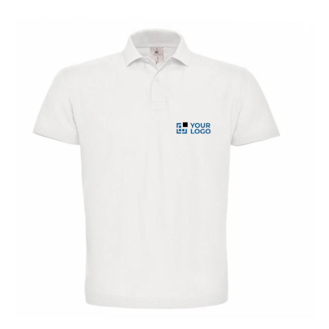 Polo básico de algodão de manga curta para homem 180 g/m2 B&C 