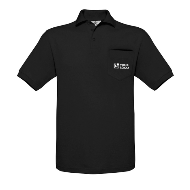 Polo 100% de algodão de manga curta para homem 180 g/m2 B&C 