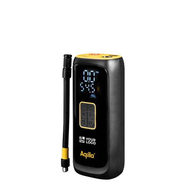 Compressor portátil enchimento rápido com lanterna e powerbank 4000mAh