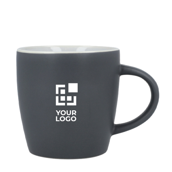 Caneca de cerâmica com acabamento mate em várias cores 350ml