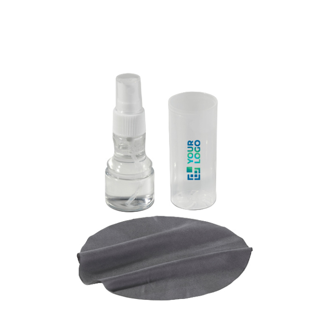 Dispensador em plástico de limpa ecrãs com pano de microfibra 30ml