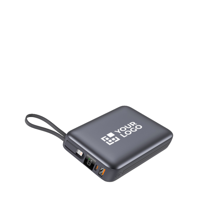 Powerbank personalizável com ecrã LED e carga rápida 20 000 mAh