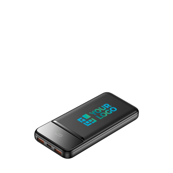 Powerbank compacto com carga rápida e ecrã LED 10 000 mAh
