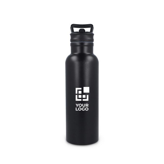 Garrafa térmica de aço inoxidável com bocal e pega a condizer 500 ml